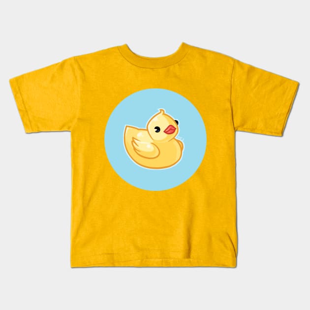 Rubber Ducky Kids T-Shirt by ZoeStanleyArts